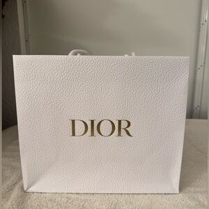 Dior textured gift bag w/ ribbon